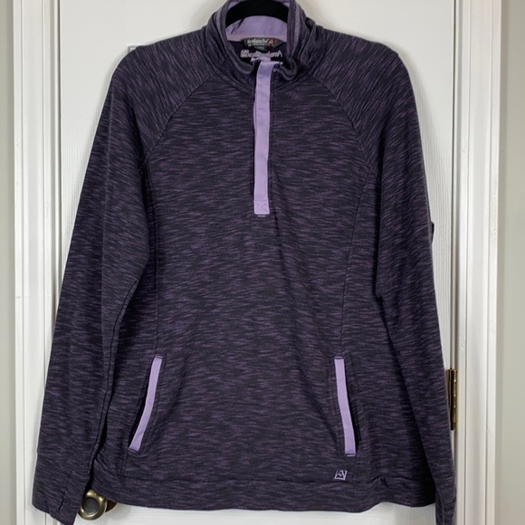 Avalanche Heather purple long sleeved pullover with lavender trim size XL - Picture 1 of 7